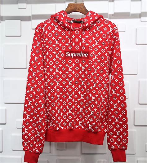 louis v supreme hoodie